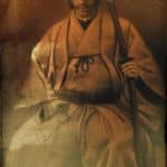 Artist unknown. “John Henry Schnell in Samurai Outfit.” c. 1865. Reproduction of vintage photograph.
