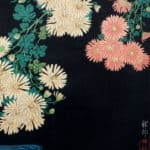 Ohara Koson. “Chrysanthemum and Stream.” c. 1931. Ink on handmade paper.