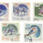 Artist Unknown Russian Olympic Stamps 1960