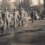 Convoy Troops Greeted in Meyers, 1919, Image Courtesy of the Celio Family