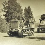 Disabled Convoy Truck Towed into Meyers, 1919, Image Courtesy of the Celio Family