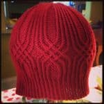A hat knitted for a One Thread project