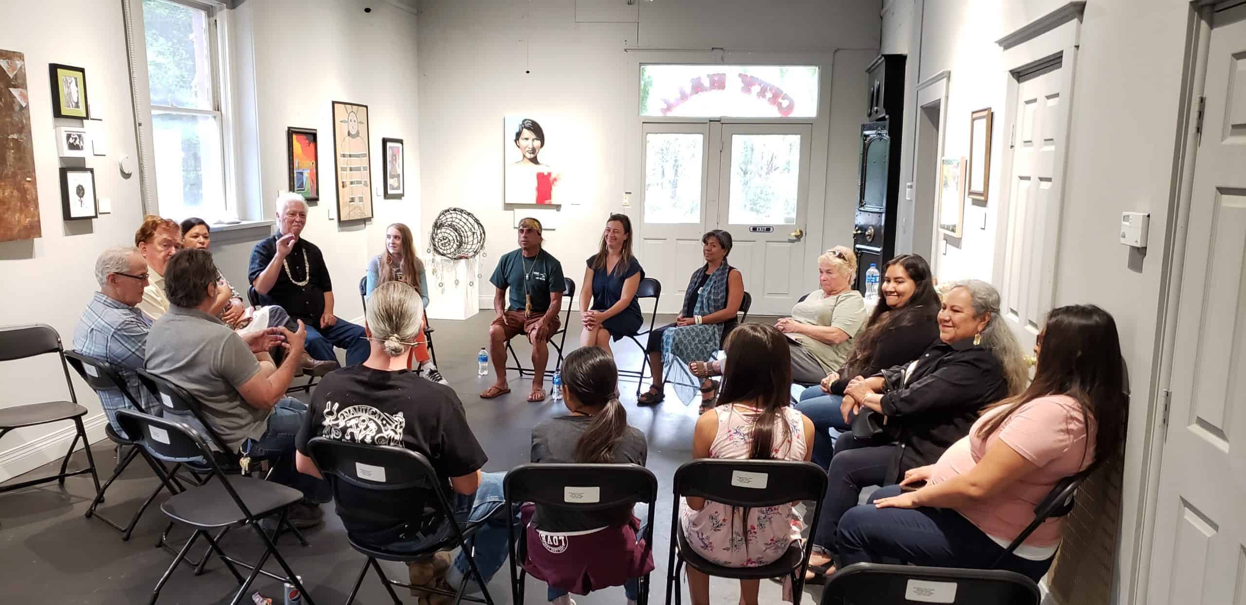 "Connected" Artist talk in the round