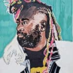 Scott Donnell, George Clinton, Felt tip pen and ink on paper
