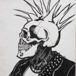 Scott Donnell, Skully, 1989, Pen and ink on paper