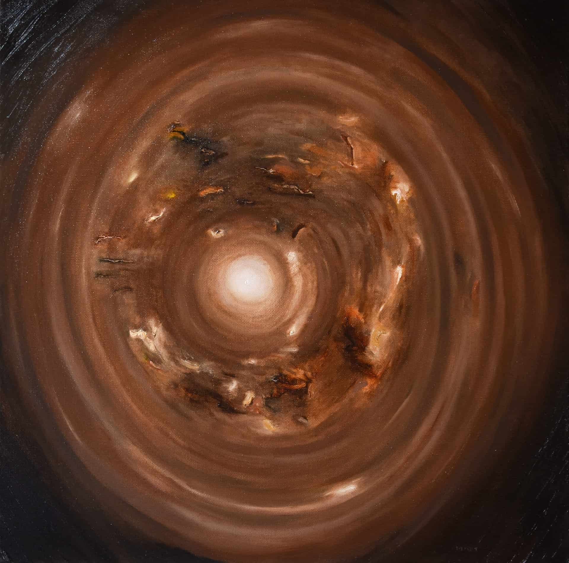 Primordial Sound (Center of the Universe), 2021, Oil on canvas