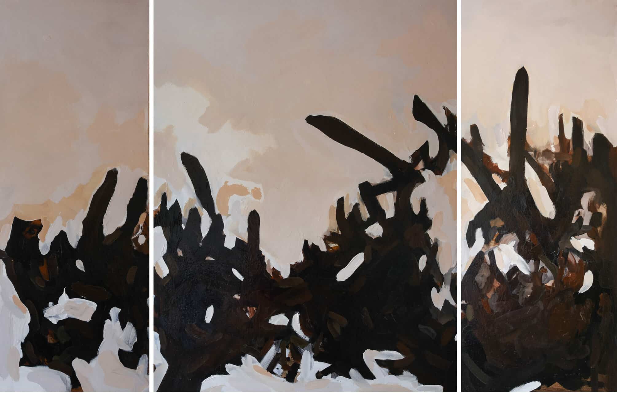 Range of Light (Triptych), 2022, Oil on canvas