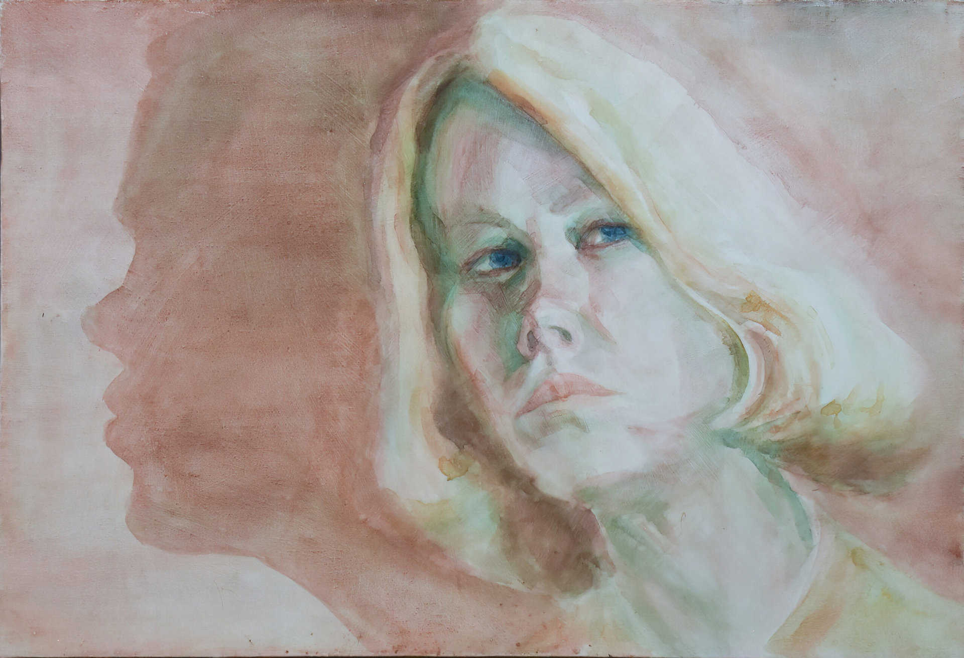 Self Portrait, 1998, Watercolor