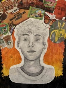 Phoenix Clark_Growth Mindset Self Portrait_Mixed Media