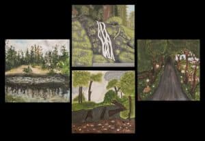 Sky Mason, Cheyenne Goetz, Ariella Portillo-Soto, & Ashley Soto_Gems of Nature_Acrylic